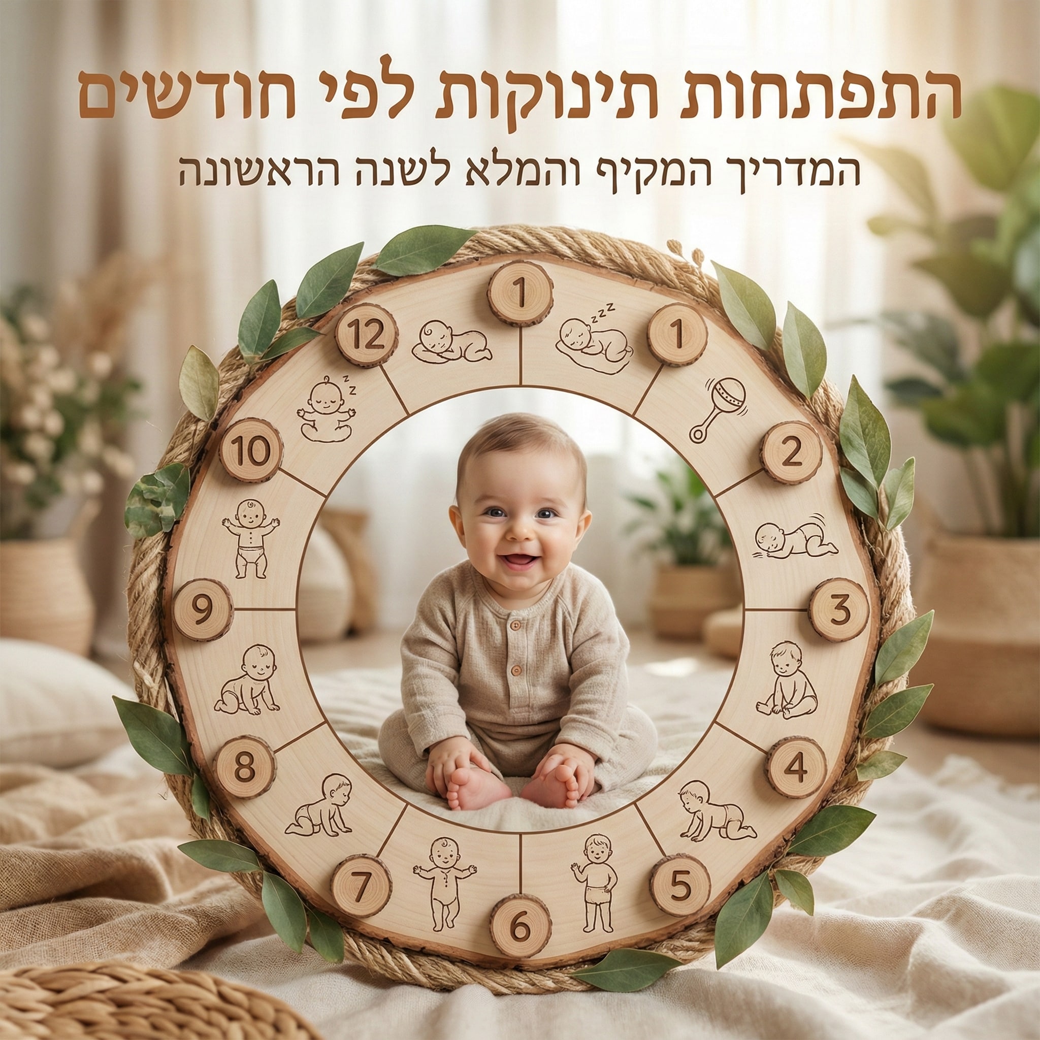 התפתחות תינוקות לפי חודשים