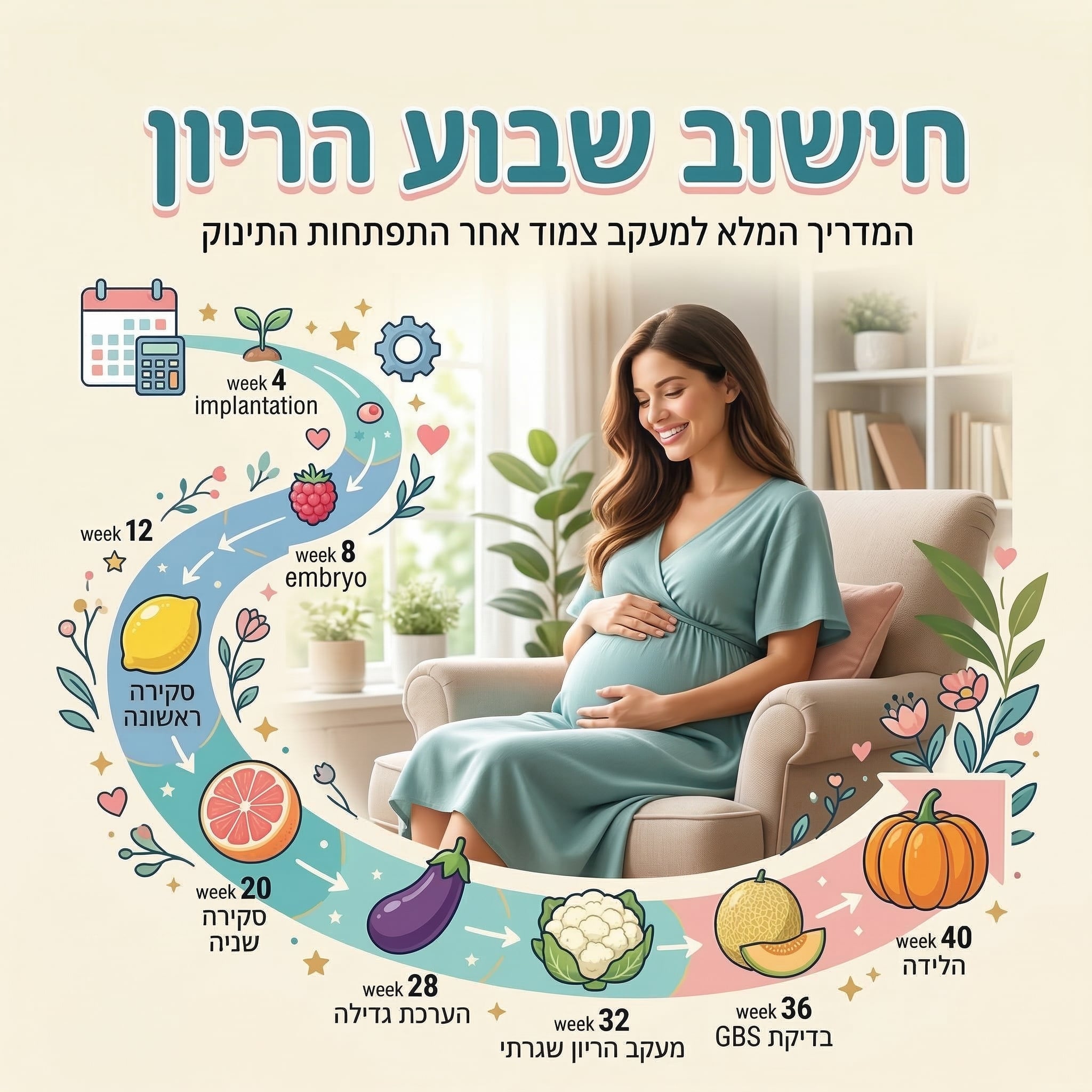 חישוב שבוע הריון