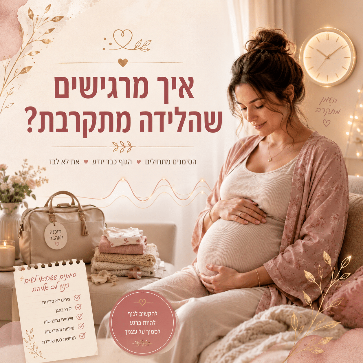 איך מרגישים שהלידה מתקרבת
