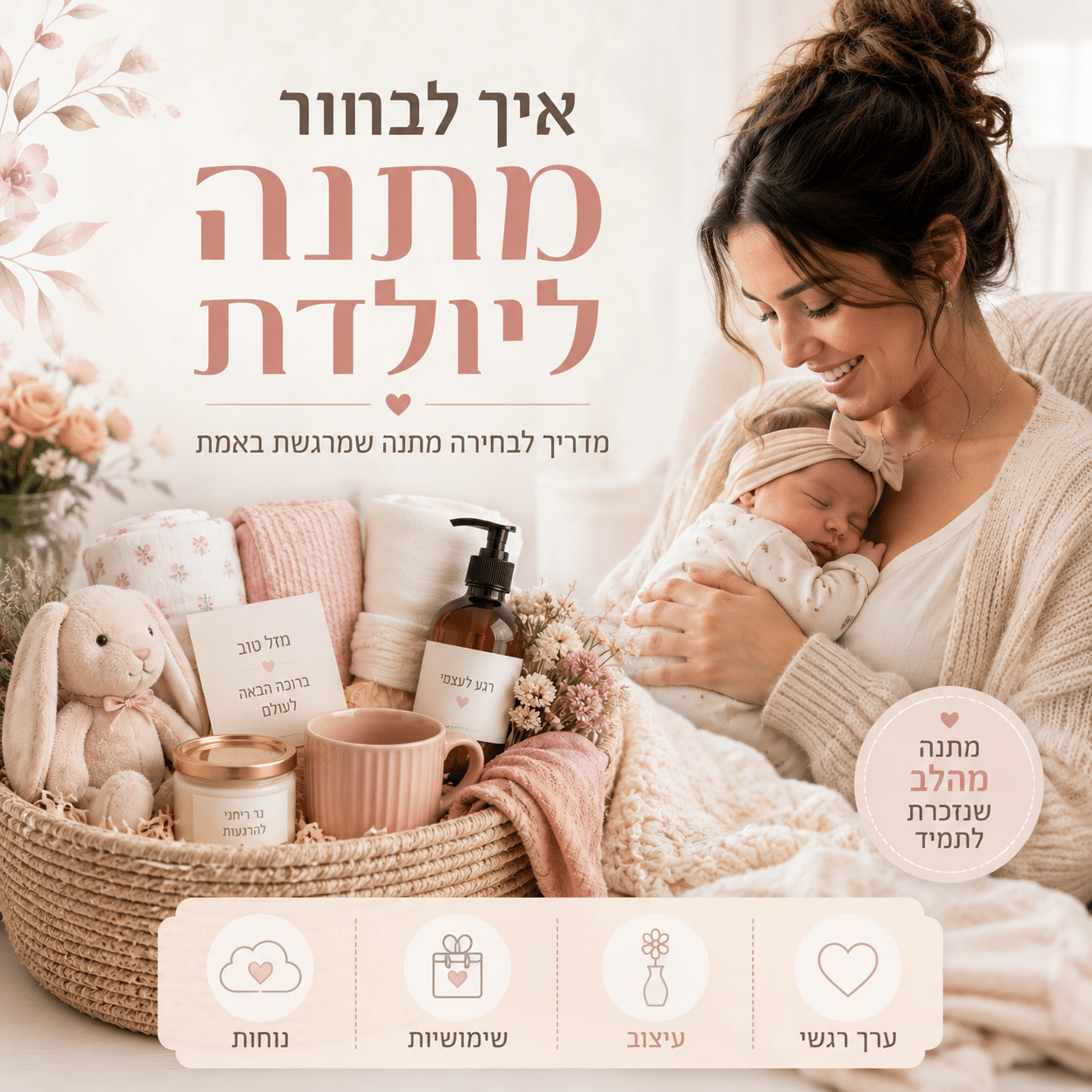 איך לבחור מתנה ליולדת