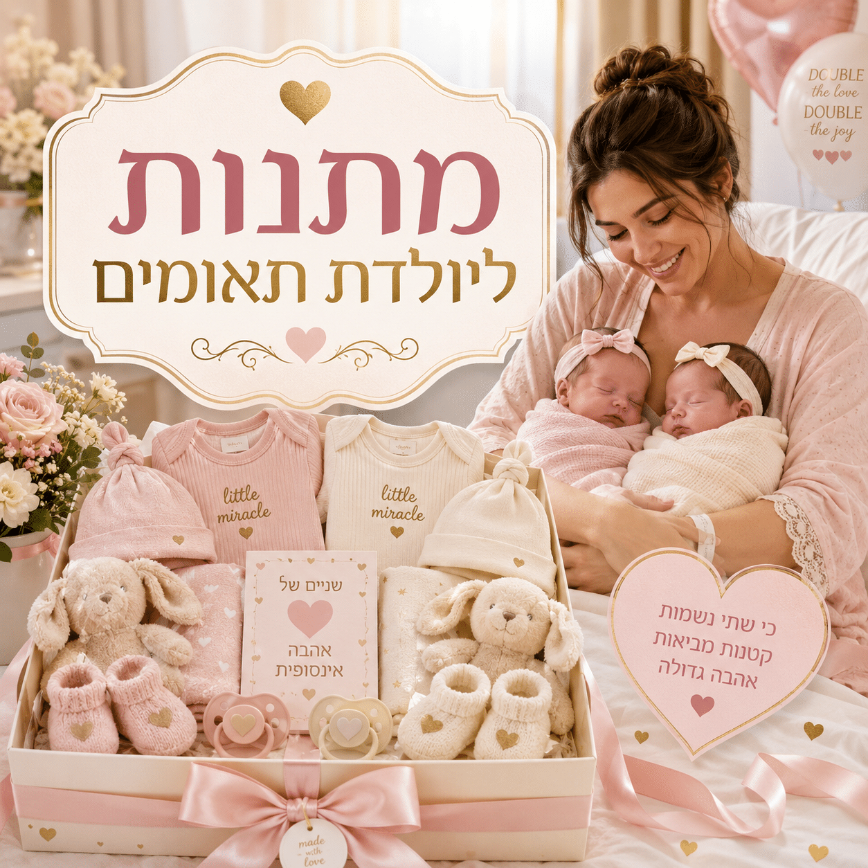 מתנות ליולדת תאומים