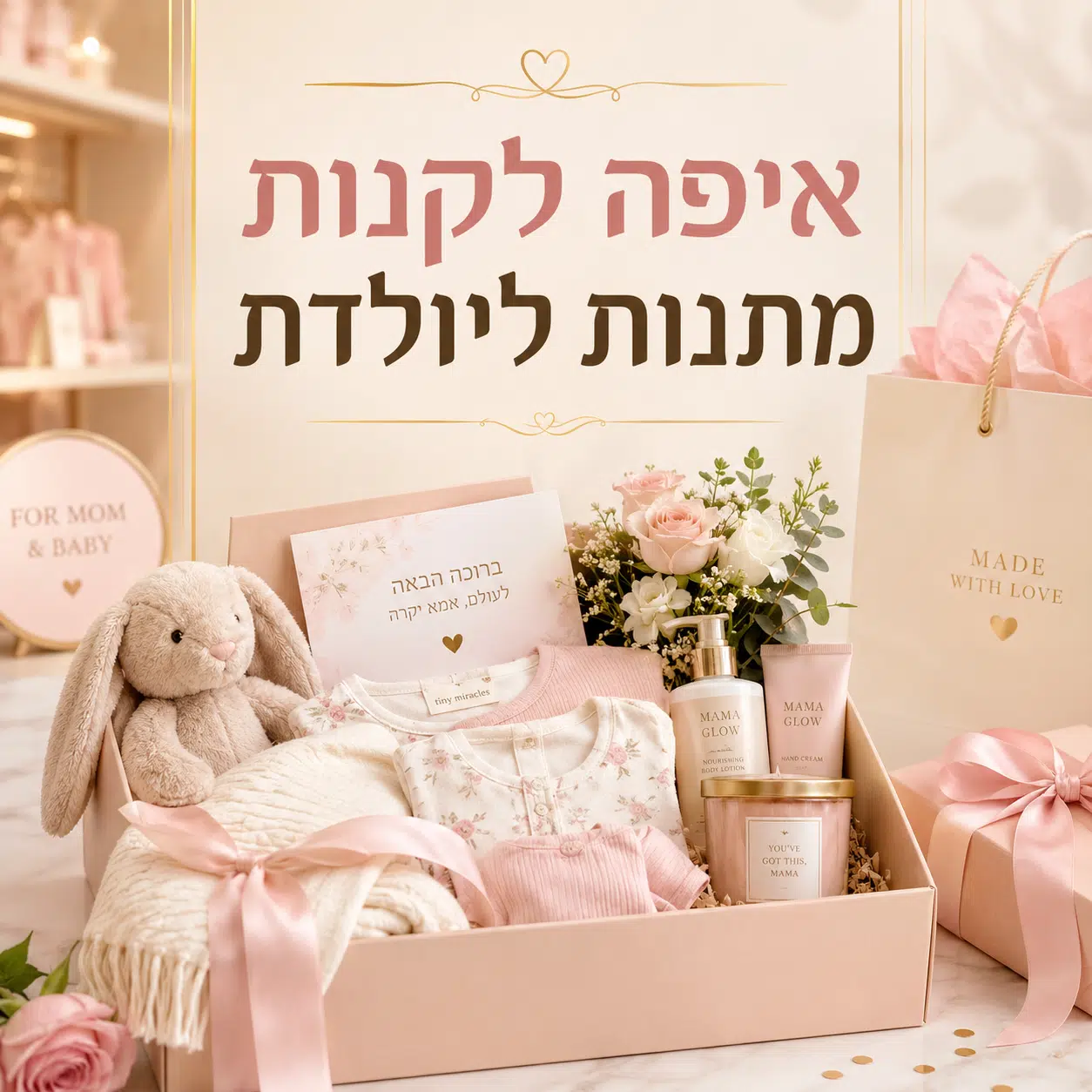איפה לקנות מתנות ליולדת